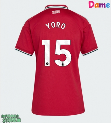 Manchester United Leny Yoro #15 Replika Hjemmebanetrøje Dame 2026-27 Kortærmet